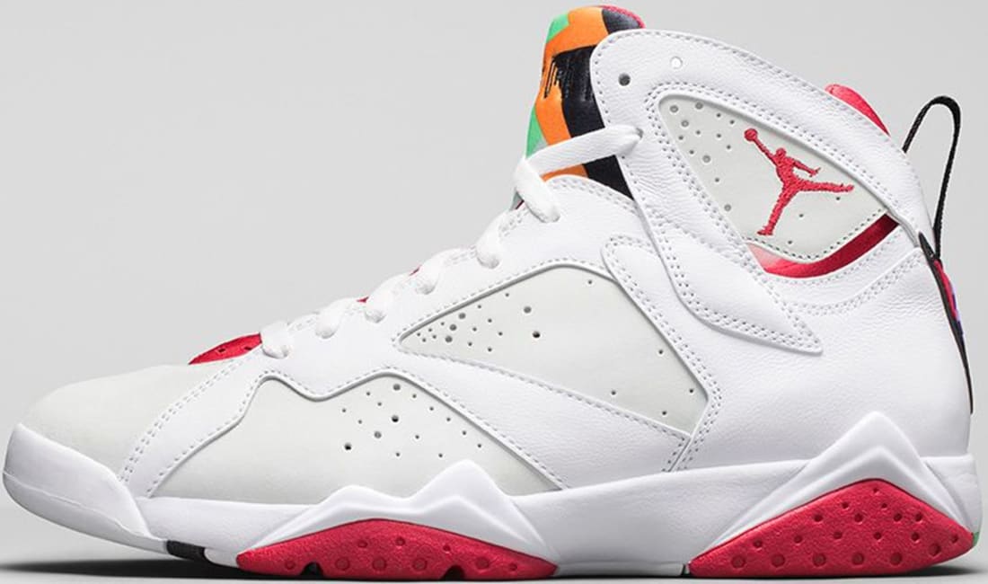 red and white jordan 7