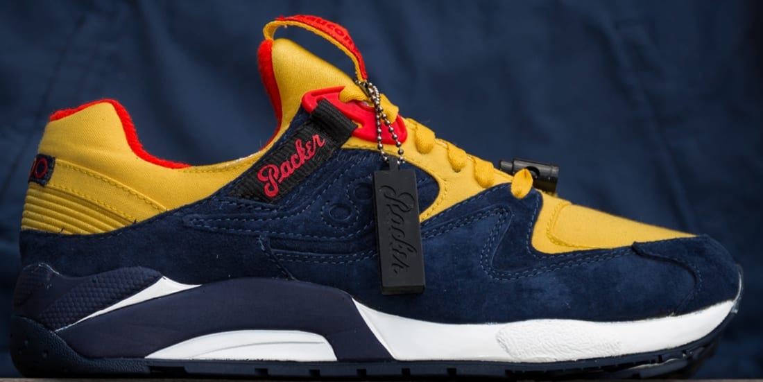 Saucony Grid 9000 Navy/Yellow-Red