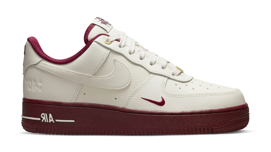red nike air force 1 women's