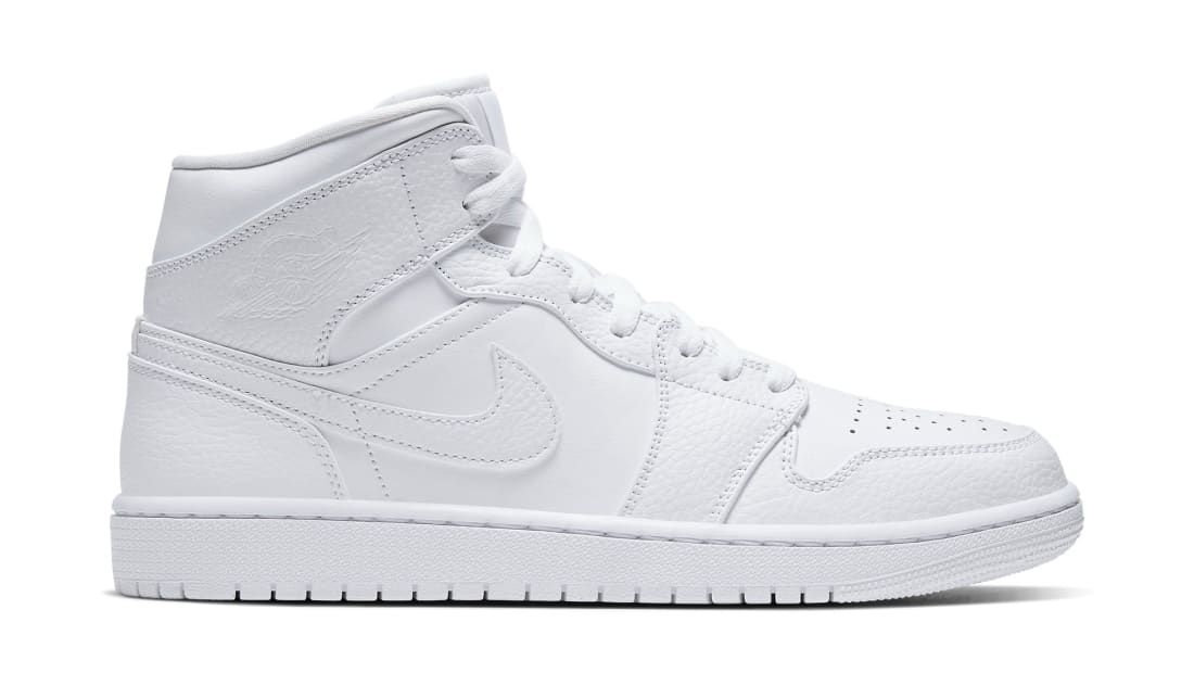 Air Jordan 1 Mid White/White/White | Jordan | Release Dates, Sneaker ...