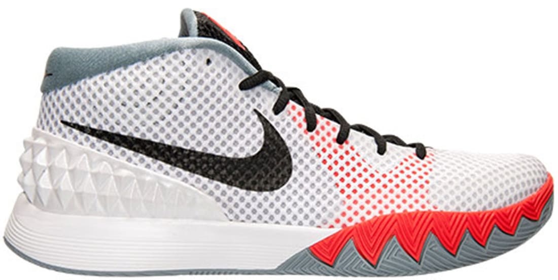 kyrie 1 white red