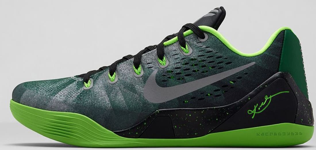 Nike Kobe IX Premium Gorge Green/Metallic Silver-Electric Green
