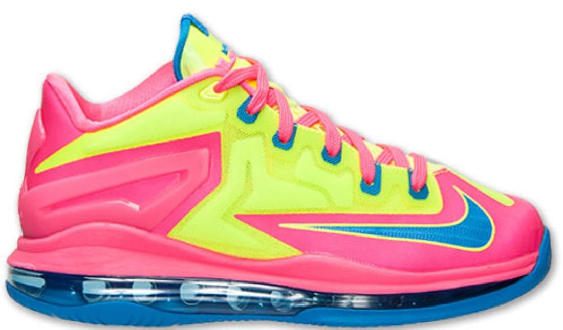 Nike LeBron 11 Low GS Volt/Photo Blue-Hyper Pink