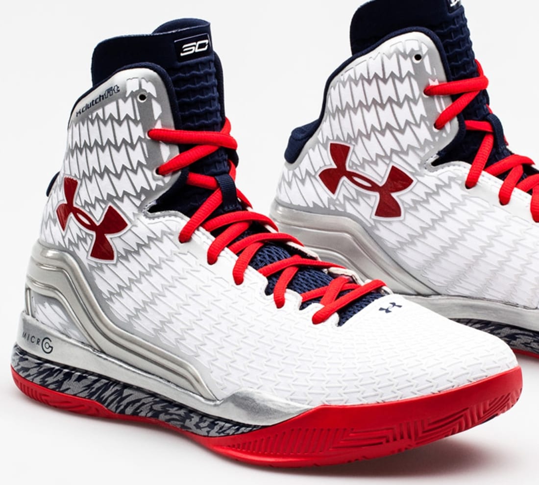 Under Armour Micro G Clutchfit Drive White/Red-Blue