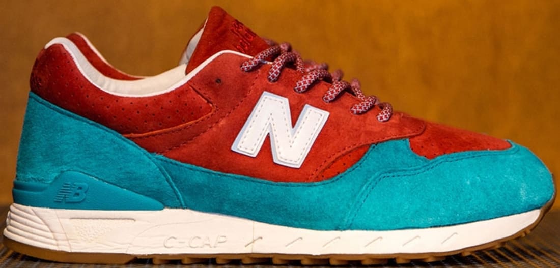 New Balance 496 Red/Turquoise