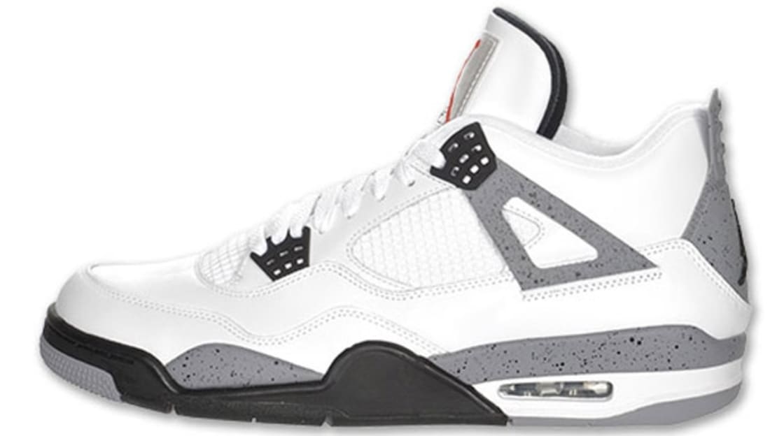 air jordan 4 grey and white