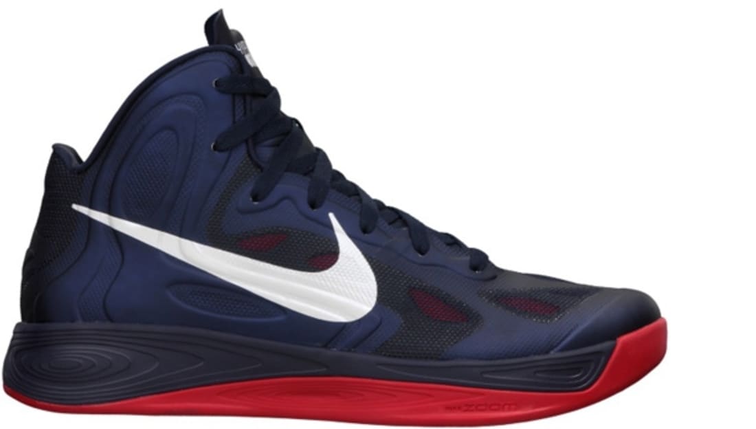 Nike Zoom Hyperfuse 2012 Obsidian/White-University Red