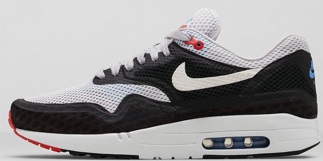 Nike Air Max 1 City Geyser Grey/White-Black-Chilling Red
