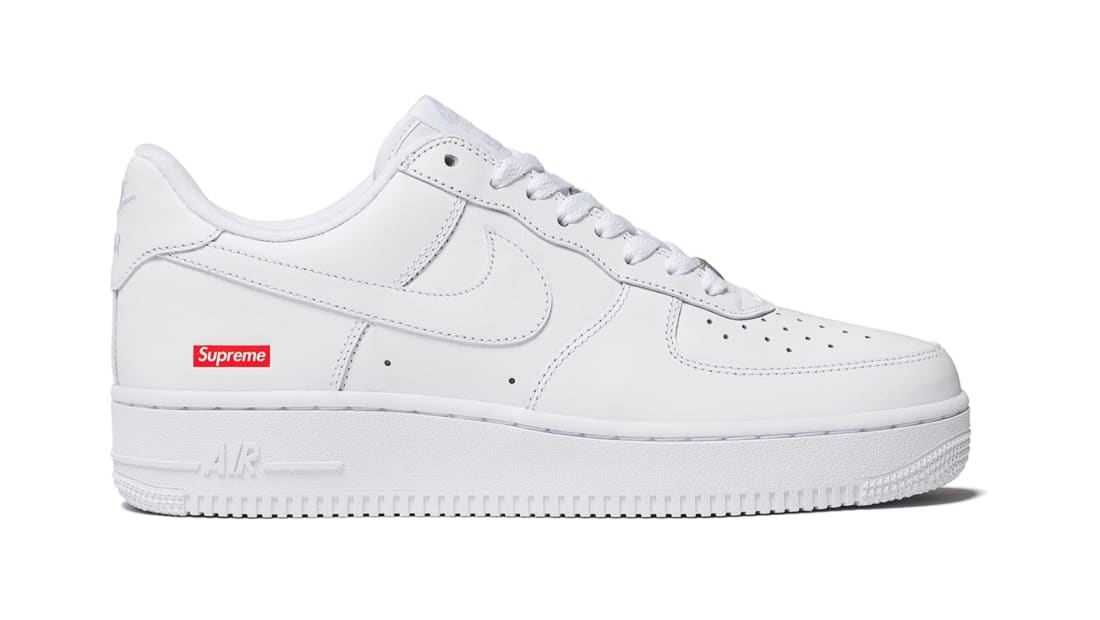 Supreme x Nike Air Force 1 Low White | Nike | Release Dates 