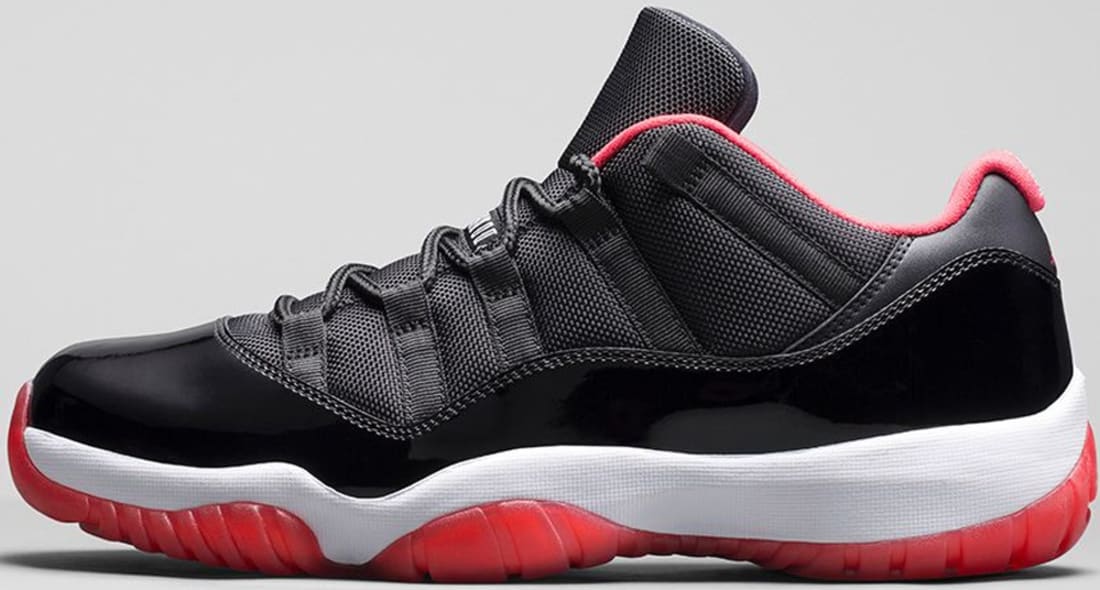 air jordan 11 retro low red black