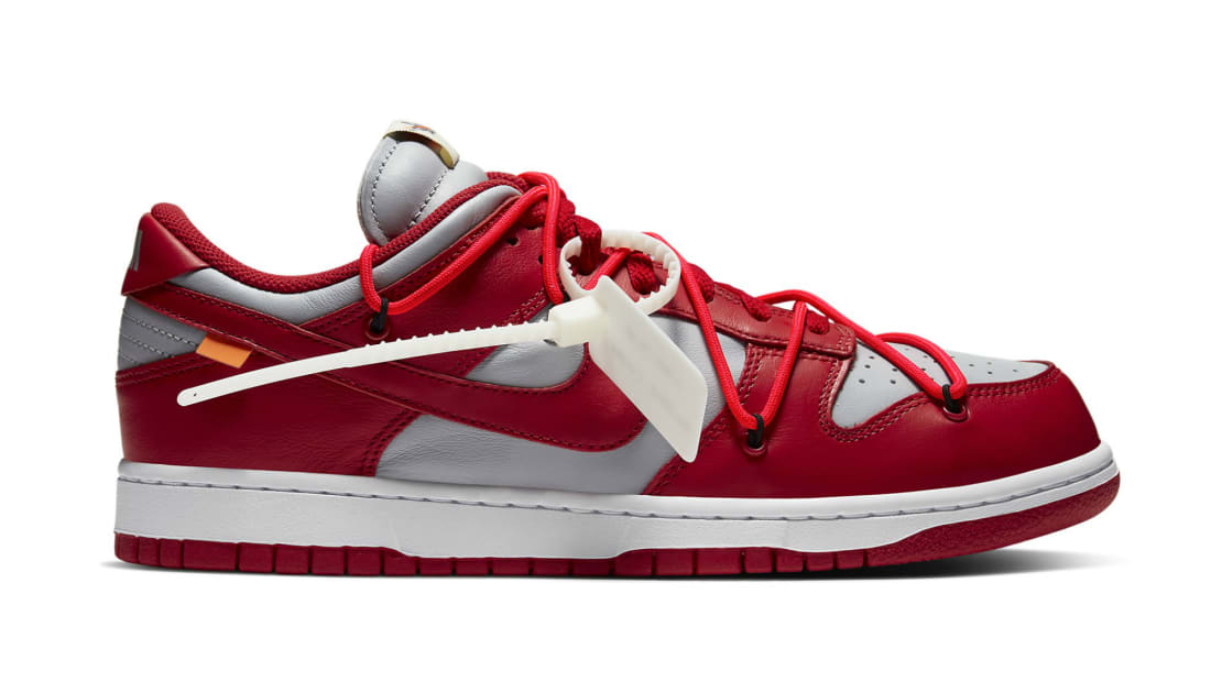 Off-White x Nike Dunk Low University Red/Wolf Grey/University Red 
