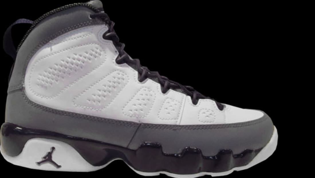 white and purple 9s