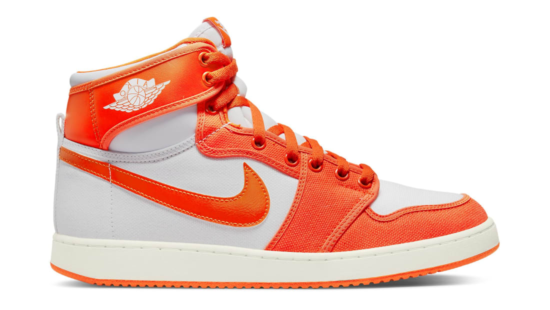 orange and red jordan 1s