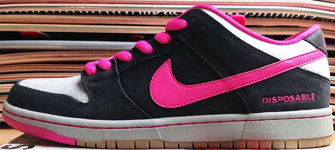 Nike Dunk Low Premium SB Black/Pink Foil-White