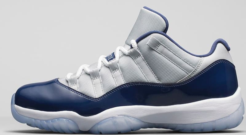 Air Jordan 11 Retro Low Grey Mist White Midnight Navy