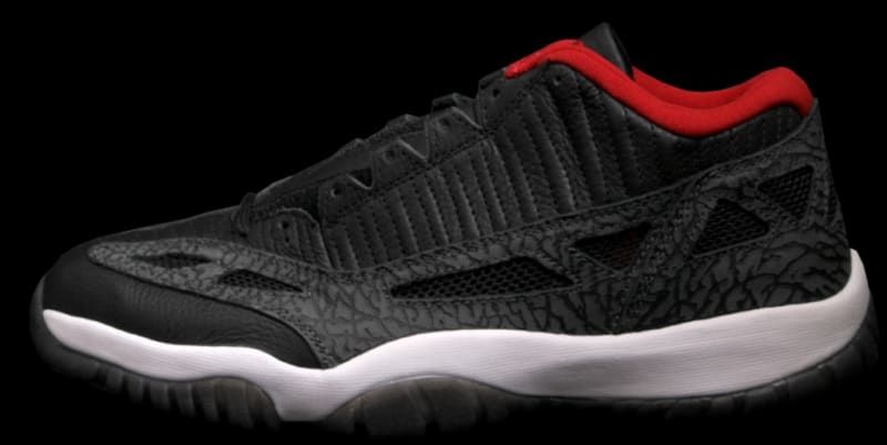 Air Jordan 11 Retro Low IE Black Varsity Red Dark Charcoal