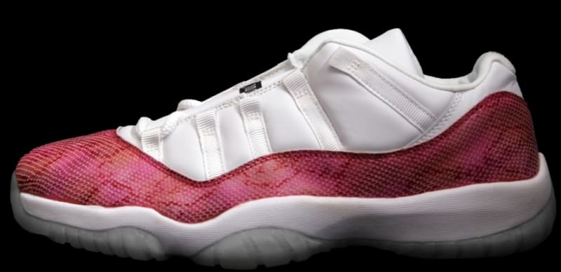 Air Jordan 11 Retro Low Snake Women's White Black Pink