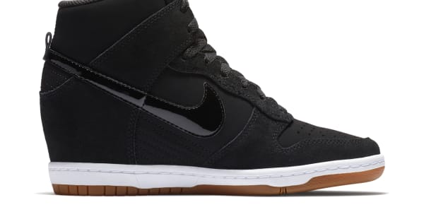 shoes boots, Nike Dunk Sky Hi Black Gum