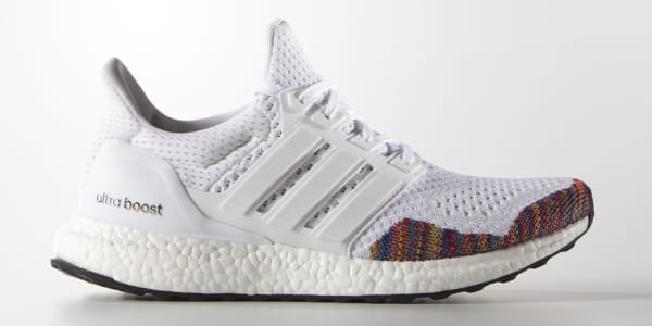 adidas ultra boost white red multicolor