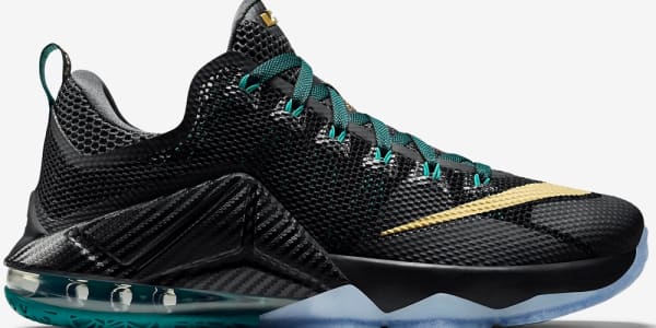 lebron 12 black and gold