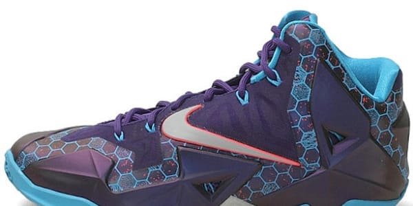 lebron james shoes purple and blue