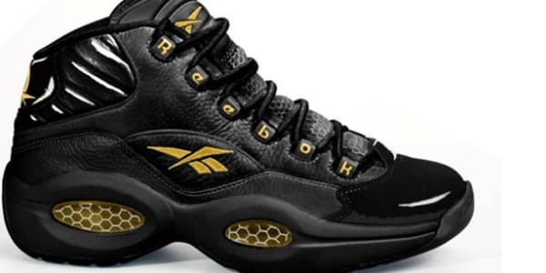 allen iverson shoes black and gold