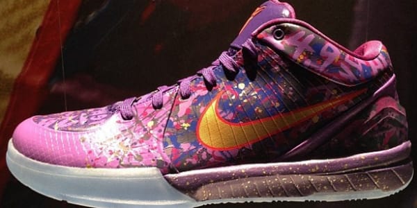 purple and gold kobe shoes
