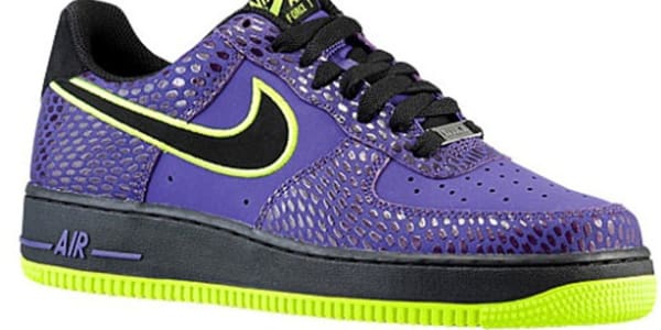 purple and black air forces