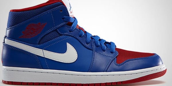 Air jordan 1 mid white red royal clearance