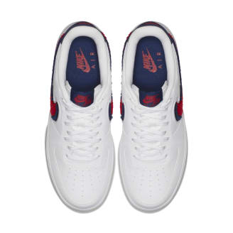 nike air force 1 low 3d chenille white red blue