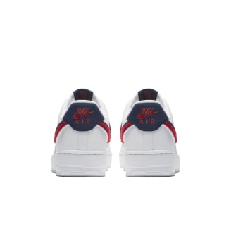 air force 1 low 3d chenille swoosh white red blue