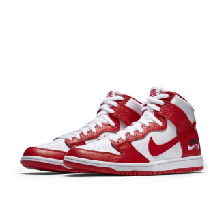 nike sb dunk high future court red