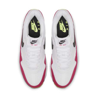 air max 1 white black volt rush pink