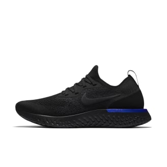 nike epic react black blue