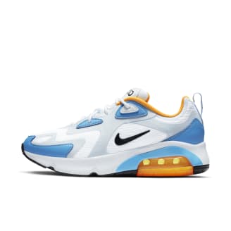 nike air max 200 blue and white