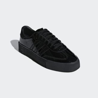 adidas sambarose black patent