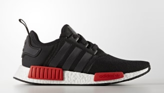 adidas nmd black with red bottom