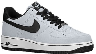 gray and black air force ones