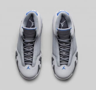 jordan 14 gray and blue