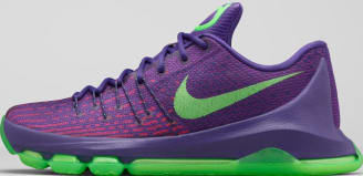 purple and green kd