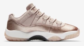 womens air jordan 11 low rose gold