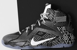lebron 12 black and white