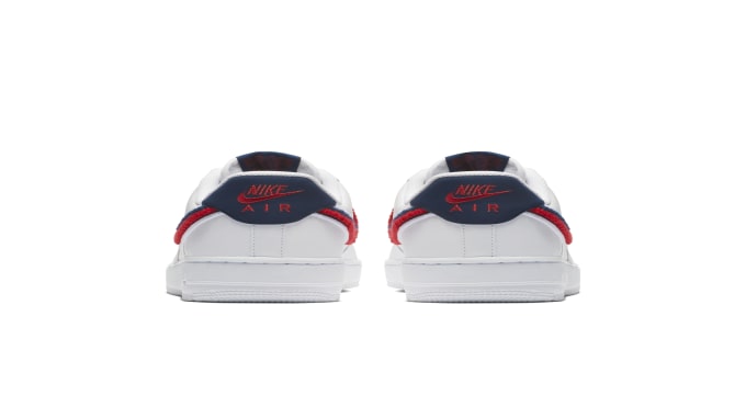 air force 1 low 3d chenille swoosh white red blue