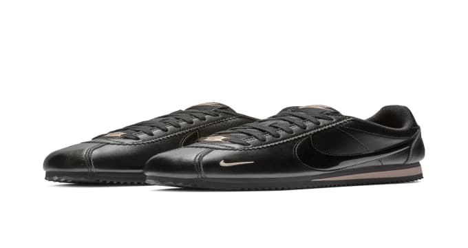 nike cortez black rose gold