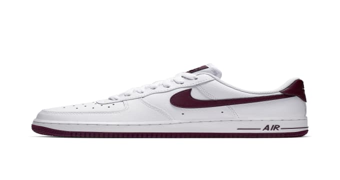 Nike Air Force 1 Low Patent White Bordeaux | Nike | Sole Collector Nike Air Force 1 Low Patent White Bordeaux | Nike | Sole Collector