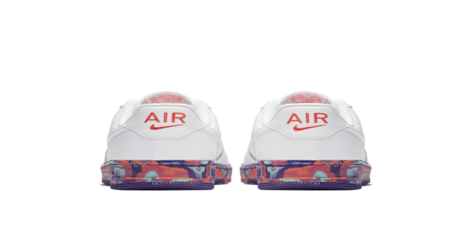 air force 1 low white multicolor marble