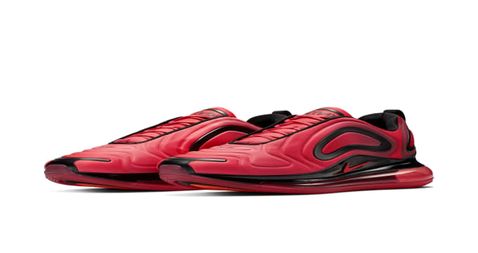 red and black air max 720