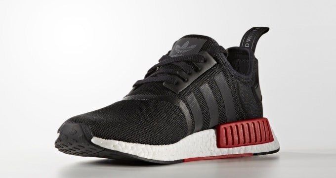 adidas nmd all black with red