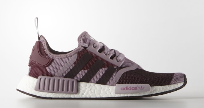 purple and green nmd