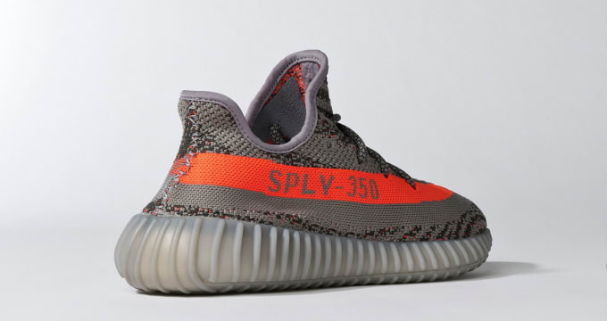 grey and orange yeezys price